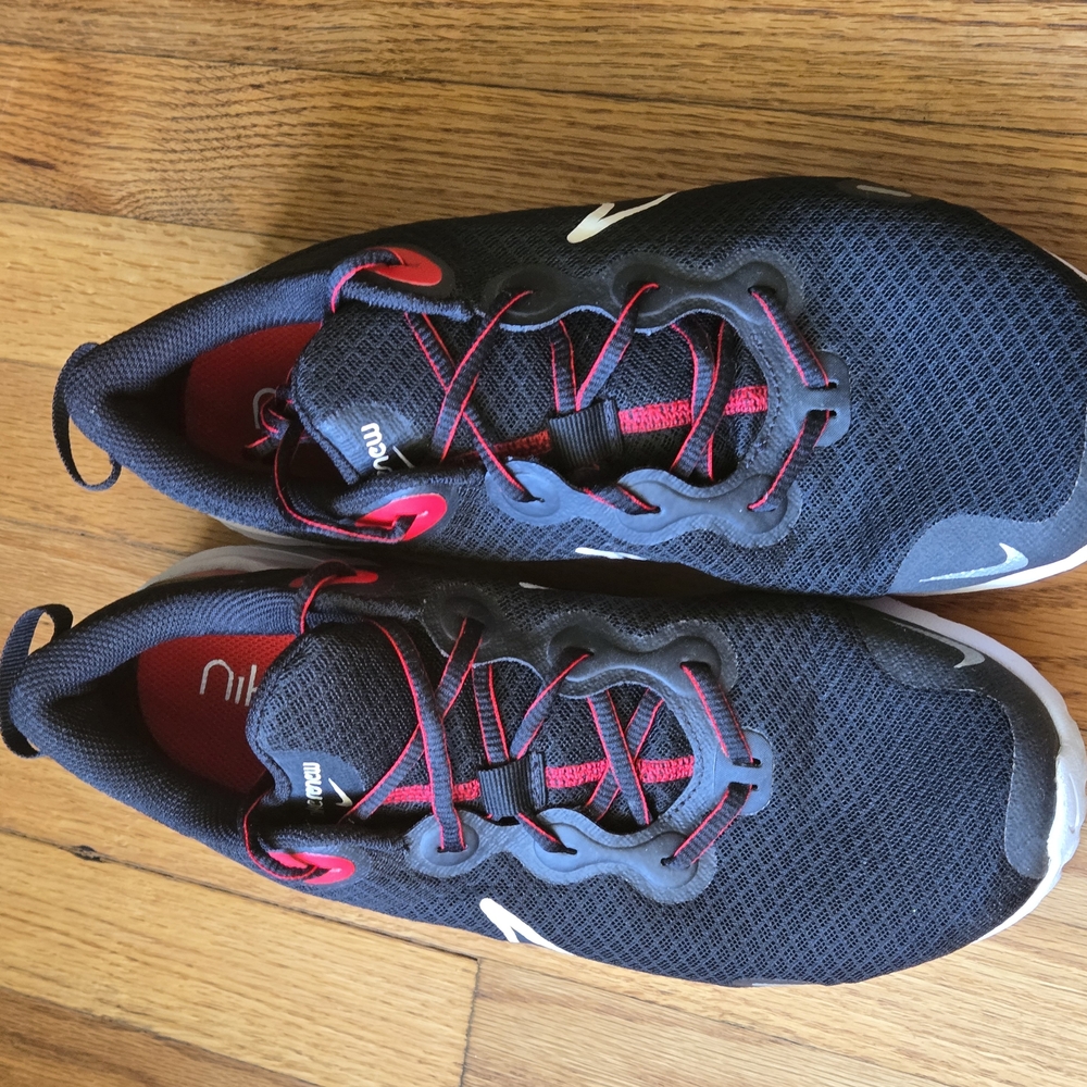 Nike Black and Red Sneakers
